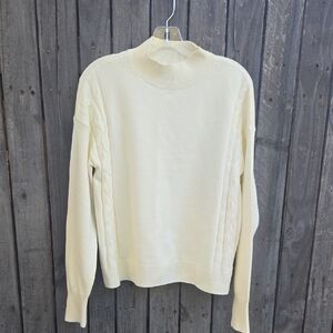 Banana Republic Ivory Turtleneck Sweater